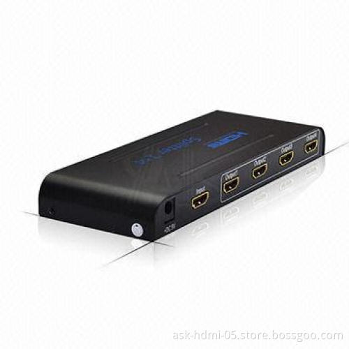 HDMI Splitter, 1 x 4, 1.4V Voltage, 5V DC/3A Power Supply